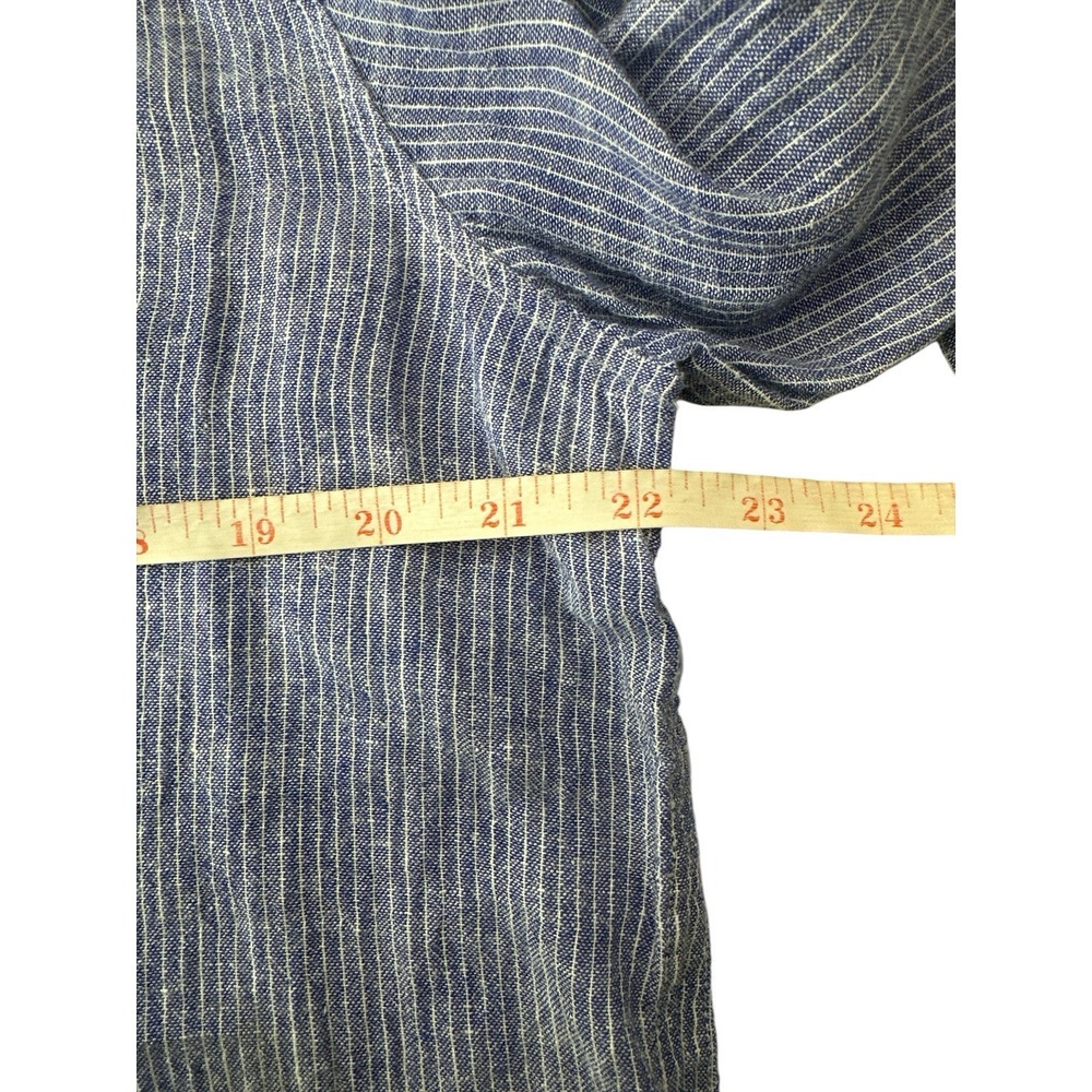 RAILS Shirt Womens Large Blue Sydney Button Up Long Sleeve Career Linen Blend - Picture 6 of 9